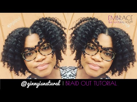 Braid Out Tutorial on Natural Hair | @ginnyisnatural