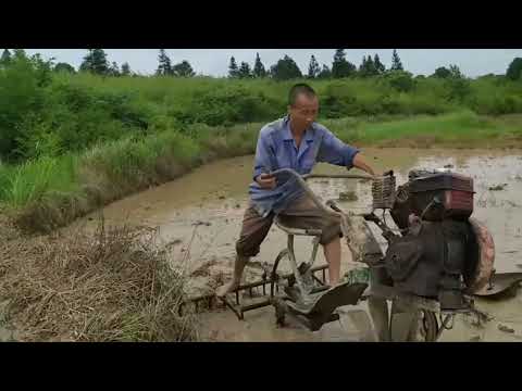 Paddy field ploughing artifact unicycle