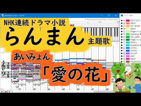 [らんまん]主題歌『愛の花』/あいみょん【DTM】サックス音色【Muse】