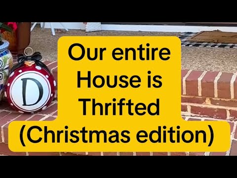 It is possible to decorate on a budget. Thrifted Christmas decor house tour