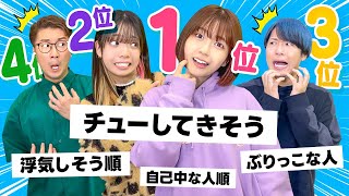 1番「ぶりっ子」なのは？自分が何位か当てろ！視聴者さんが選ぶメンバーランキングで自己評価してみたら面白すぎたwww【対決】