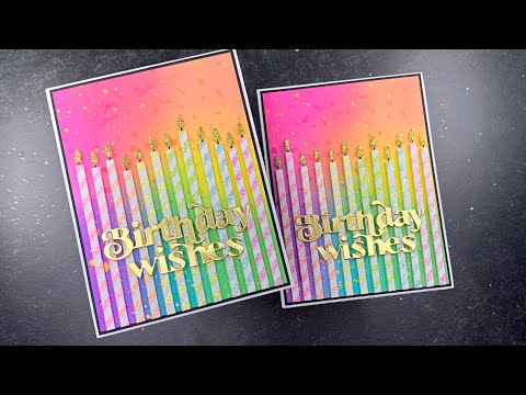 So Many Striped Candles Cards | Simon Says Stamp