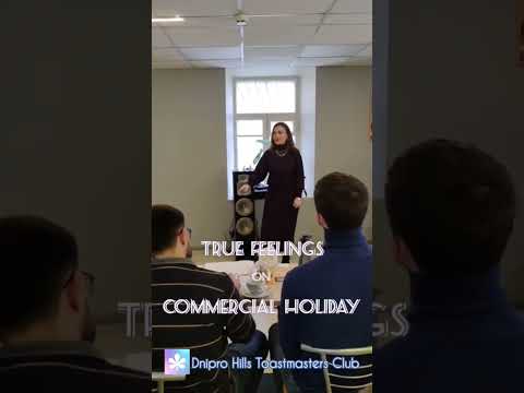 Highlights of "Commercial Holidays" meeting. #public_speaking