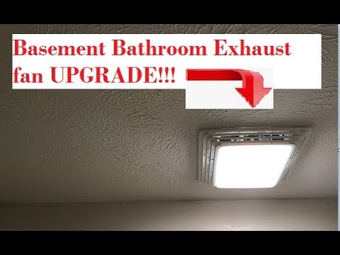 How to REPLACE a Bathroom Exhaust Fan in the Basement