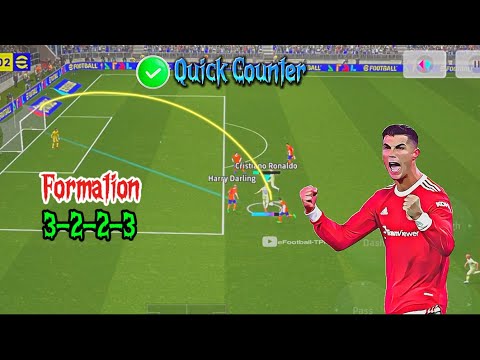 de la fuenta 3-2-2-3 Quick counter formation || #efootball2025  #efootball  #pesmobile  #pes2024