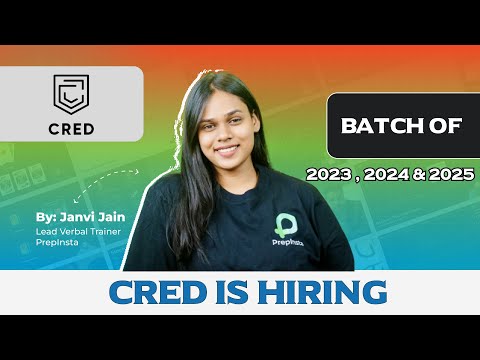 CRED Hiring 2023, 2024 & 2025 Batch | Off Campus Placement Update