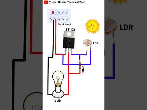 How To Make Automatic Street light on off Connection DIY Project #shorts