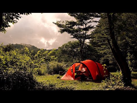 cloudy peace solo camp with hilleberg nallo2gt - 20220806Hiroshima