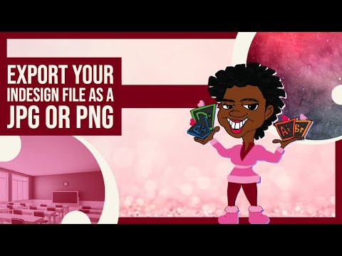 Export your InDesign file as a jpg or png