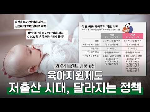 [2024년 대한민국 10대 트렌드 상품] #5 육아지원제도