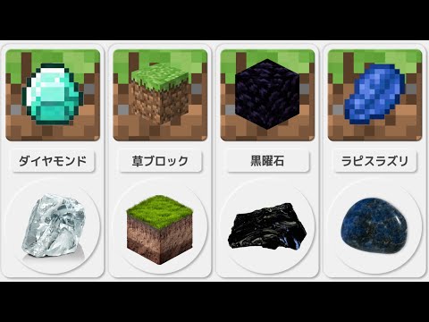 【比較】マインクラフトと現実