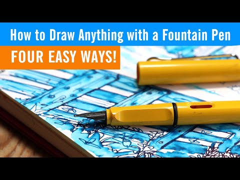 How to Sketch Anything with a Fountain Pen - Four Easy Techniques!