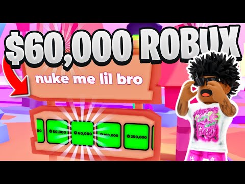 I SPENT $60,000 ROBUX TO GET ON THE LEADERBOARD