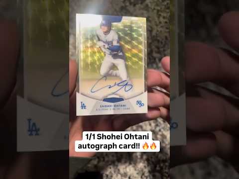 1/1 SHOHEI OHTANI AUTOGRAPH!! 🔥🤯 Superfractor auto found in a pack of Topps 50/50!! ✍️