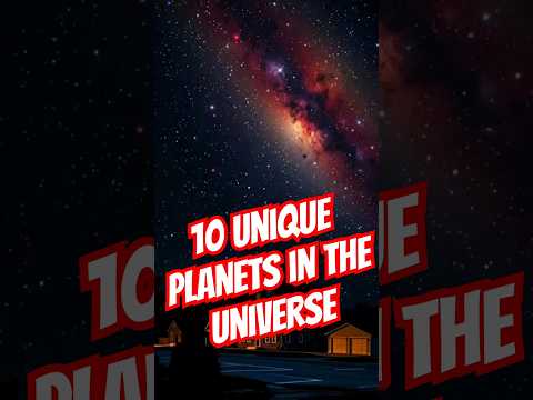 10 unique planets in the universe #shorts