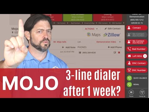 Mojo Triple Line Dialer,  My First Week and Results. Episode 4 of My Daily Prospecting Challenge.