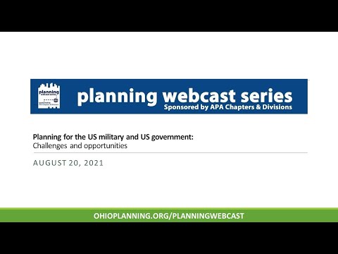 Planning for the US military and US government: Challenges and opportunities1