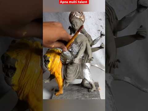 Sherawali making || Durga Puja Special || Durga ji ki murti kaise banate hain #Shorts