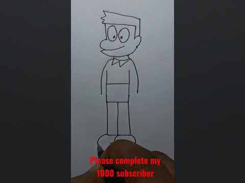 How to draw Suneo very easy from Doremon character #Shorts #Doremon #drawing #easyart #artandcraft