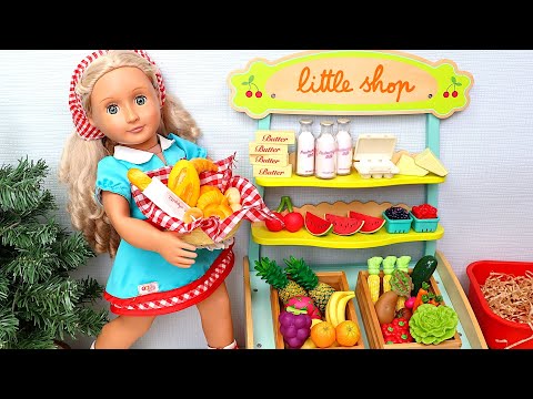 Dolls' Supermarket Challenge: Learn Food Vocabulary!