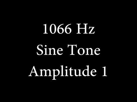 1066 Hz Sine Tone Amplitude 1