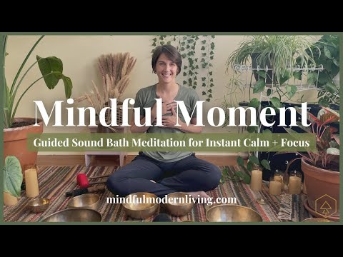 Mindful Moment #17 | Sound Bath Meditation | Patience