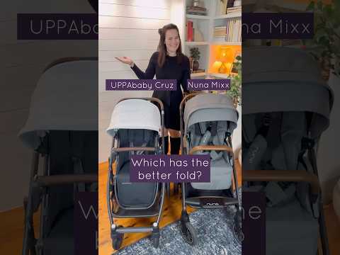 UPPAbaby Cruz V2 vs Nuna Mixx Next - Which has the better fold? #nuna #stroller #uppababy #momlife