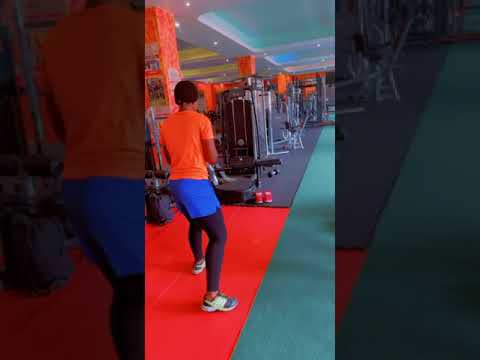 Electric Zahara Nandawula In A Shadow Boxing Training Session.