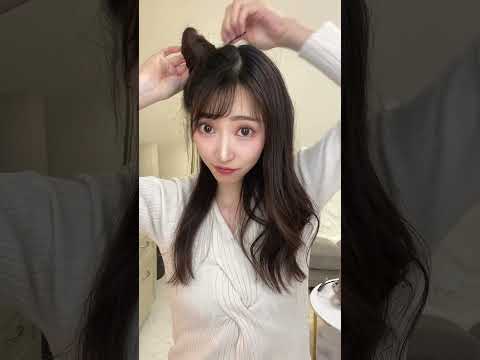 猫耳お団子のやり方🐱🫶 #ヘアアレンジ  #shorts