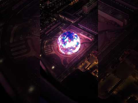 Flying over DiscoSphere 12.9.24 #vegas