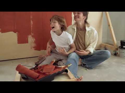 Mother and Son Paint | Copyright Free Video Footage