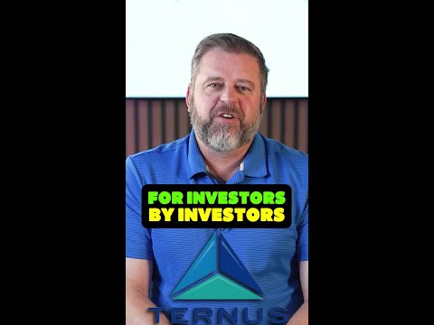 At Ternus, we pride ourselves on being for investors by investors. Myself, my partners, and many of