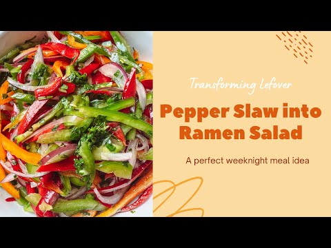 Leftover Bell Pepper Salad Idea