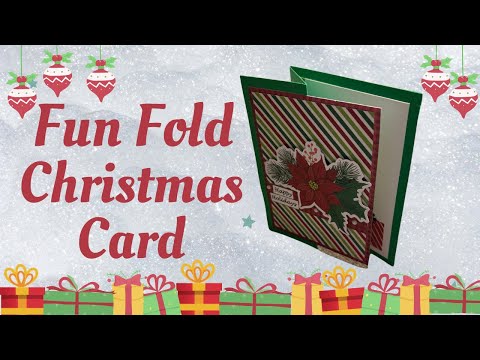 Fun Fold Christmas Card that even beginners can make! #fancyfoldcards #funfoldcard