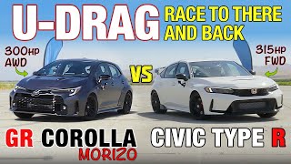 U-DRAGS: Civic Type R vs. GR Corolla Morizo