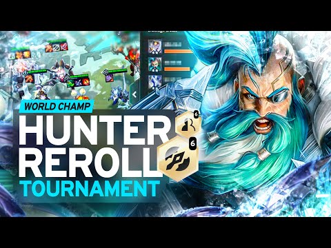 I Tried 6 Hunter Reroll for the First Time (In Tournament) | Rank 1 TFT Set 12