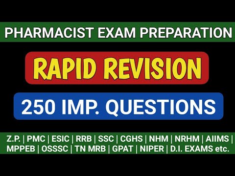 Pharmacist exam preparation | TNMRB Pharmacist exam questions | HSSC pharmacist exam preparation