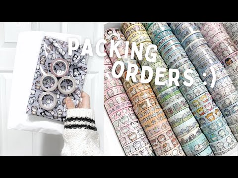 Packing Orders For My Stationery Business | 05 Work With Me (no music, no talking, asmr)