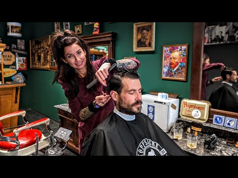 Ultimate ASMR Gentleman Transformation: Soothing Haircut, Shave and massage 🇦🇹