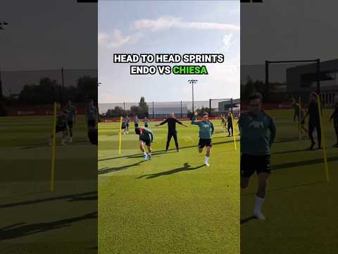 HEAD-TO-HEAD FOOTBALL SPRINTS: LIVERPOOL 1v1 💨 #shorts #football #soccer