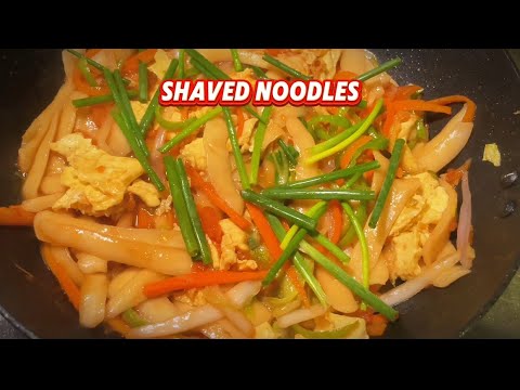 Shaved Noodles #chineserecipie #recipe #breakfastrecipe #easyrecipe #noodles #cooking