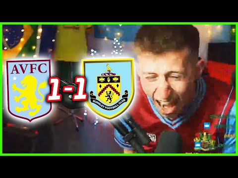 I'M IN TEARS- ASTON VILLA 1-1 BURNLEY FANCAM REACTION