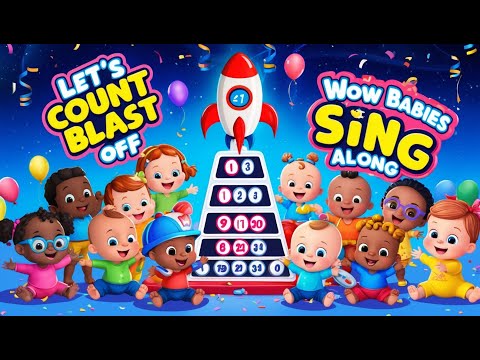 Rocket Countdown|| Let’s Count and Blast Off||Wow Babies Sing Along|#kidssongs