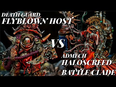 40k *NEW DETACHMENTS!* 2k points Death Guard Vs Adeptus Mechanicus Battle Report.