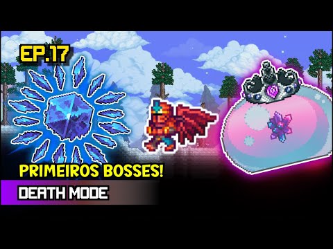 PRIMEIROS BOSSES DO HARDMODE DEATH MODE! - Terraria Calamity Death Mode EP. 17