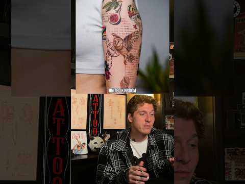 Vintage Collage Tattoos📜 Sena Bostanci • IG: senatatts #shortvideo