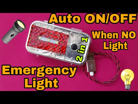 How To Make Auto ON/OFF Light|| 2 in 1|| Emergency Light|| With BC547 Transistor|| Technical Tushar.