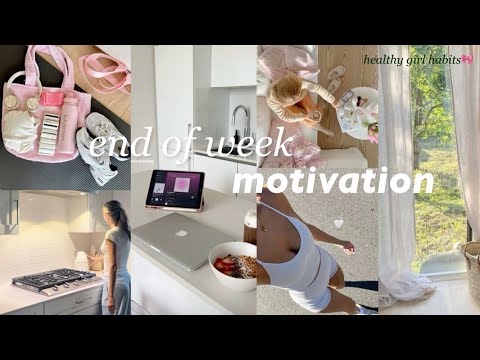 end of week MOTIVATION vlog♡ work days, cleaning + productive