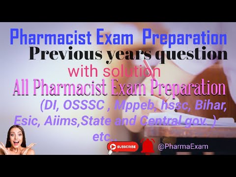 Pharmacist Previous years Questionsolutions Important MCQs #DI #aiims#pharmacistexampreparation