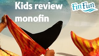 Kids Review a Fin Fun Monofin | Fin Fun Mermaid Tails